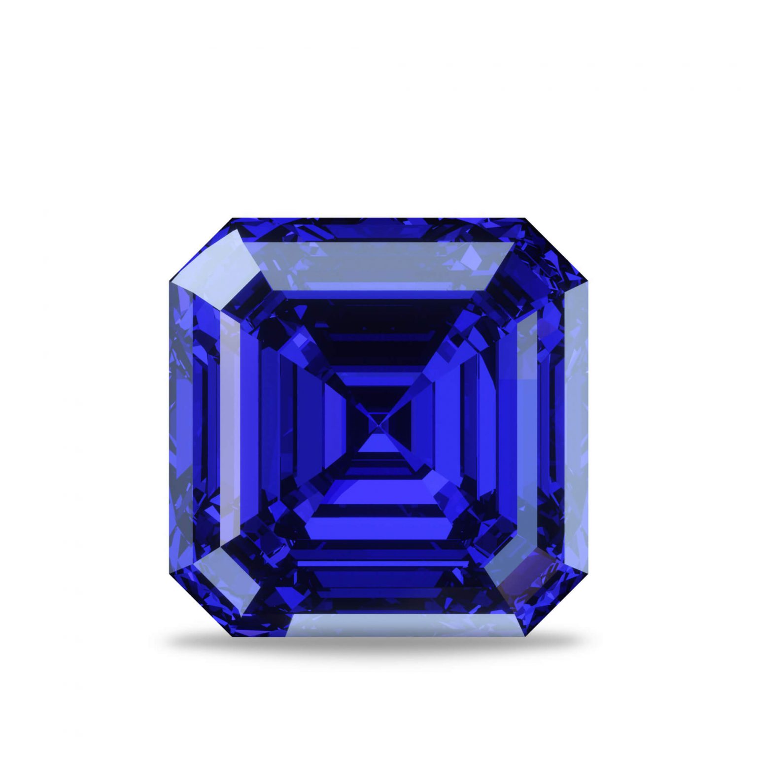 Asscher Cut Blue Sapphire | Unmined